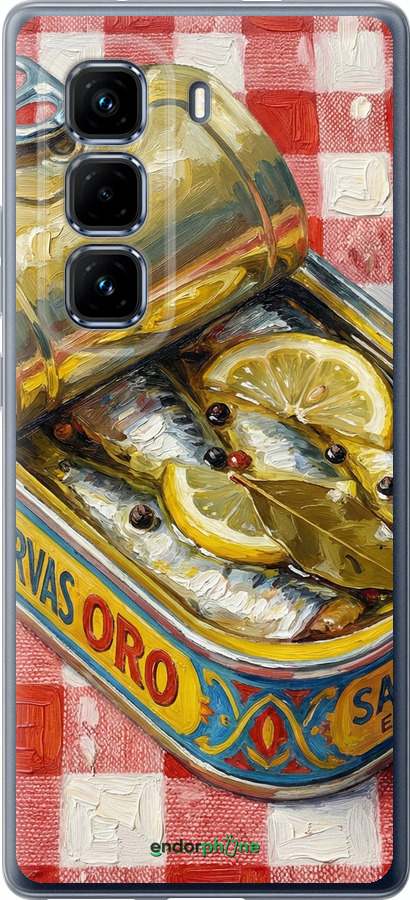 Силиконовый чехол Vintage Sardine Tin Phone для Infinix Hot 50 Pro+ 4G - 6772u-3870 изображение 