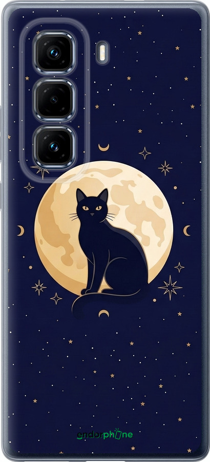Силіконовий чехол Cute Cat Celestial/Witchy для Infinix Hot 50 Pro+ 4G - 6787u-3870 изображение 