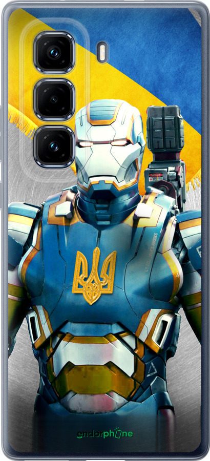 Силіконовий чехол Український кіборг  для Infinix Hot 50 Pro+ 4G - 980u-3870 изображение 