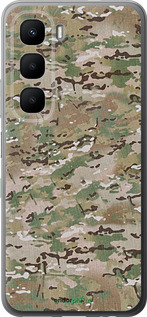 Силиконовый чехол Камуфляж v5 для Infinix Hot 60 5G / Hot 60i 4G - 1201u-4114 изображение 