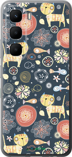 Силиконовый чехол Котята v4 для Infinix Hot 60 5G / Hot 60i 4G - 1224u-4114 изображение 