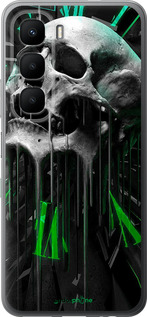 Силіконовий чехол Череп-годинник для Infinix Hot 60 5G / Hot 60i 4G - 4100u-4114 изображение 