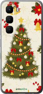 Силиконовый чехол Новогодняя елка для Infinix Hot 60 5G / Hot 60i 4G - 4198u-4114 изображение 