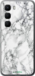 Силиконовый чехол Мрамор белый для Infinix Hot 60 5G / Hot 60i 4G - 4480u-4114 изображение 