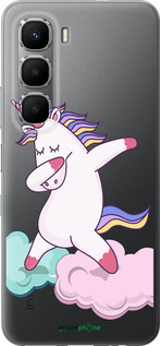 Силиконовый чехол Единорог для Infinix Hot 60 5G / Hot 60i 4G - 4702u-4114 изображение 