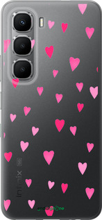 Силиконовый чехол Сердечки 2 для Infinix Hot 60 5G / Hot 60i 4G - 4763u-4114 изображение 
