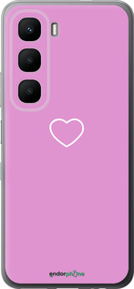 Силиконовый чехол Сердце 2 для Infinix Hot 60 5G / Hot 60i 4G - 4863u-4114 изображение 
