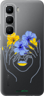 Силиконовый чехол Девушка v4 для Infinix Hot 60 5G / Hot 60i 4G - 5276u-4114 изображение 