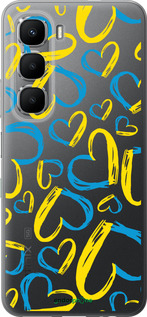 Силиконовый чехол Сердца UA для Infinix Hot 60 5G / Hot 60i 4G - 5292u-4114 изображение 