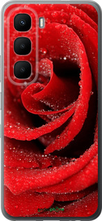 Силиконовый чехол Красная роза для Infinix Hot 60 5G / Hot 60i 4G - 529u-4114 изображение 