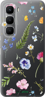 Силиконовый чехол Цветочный фон v2 для Infinix Hot 60 5G / Hot 60i 4G - 5472u-4114 изображение 