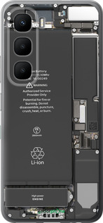 Силиконовый чехол Детали смартфона для Infinix Hot 60 5G / Hot 60i 4G - 5487u-4114 изображение 