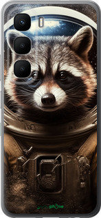 Силиконовый чехол Raccoon austronaut для Infinix Hot 60 5G / Hot 60i 4G - 5581u-4114 изображение 