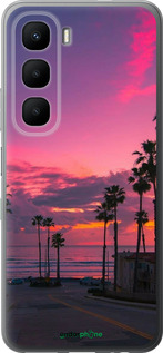 Силиконовый чехол Пальмы для Infinix Hot 60 5G / Hot 60i 4G - 5873u-4114 изображение 