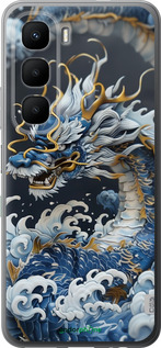 Силиконовый чехол Водяной дракон для Infinix Hot 60 5G / Hot 60i 4G - 6113u-4114 изображение 