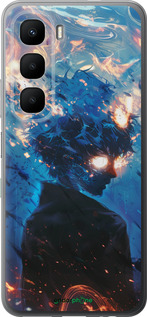 Силиконовый чехол Сатору Годжо для Infinix Hot 60 5G / Hot 60i 4G - 6129u-4114 изображение 