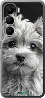 Силиконовый чехол Мальтипу на чорном фоне для Infinix Hot 60 5G / Hot 60i 4G - 6156u-4114 изображение 