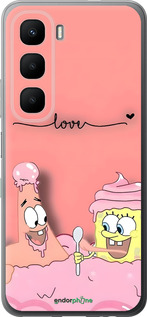 Силиконовый чехол Спанч Боб для Infinix Hot 60 5G / Hot 60i 4G - 6282u-4114 изображение 