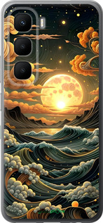 Силиконовый чехол Арт волны для Infinix Hot 60 5G / Hot 60i 4G - 6332u-4114 изображение 