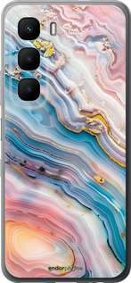 Силіконовий чехол Мрамор красивый для Infinix Hot 60 5G / Hot 60i 4G - 6376u-4114 изображение 