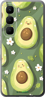 Силиконовый чехол Авокадо для Infinix Hot 60 5G / Hot 60i 4G - 6380u-4114 изображение 