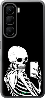 Силіконовий чехол Скелет робить Selfie для Infinix Hot 60 5G / Hot 60i 4G - 6535u-4114 изображение 