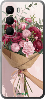 Силиконовый чехол Пионы 1 для Infinix Hot 60 5G / Hot 60i 4G - 6705u-4114 изображение 