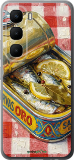 Силиконовый чехол Vintage Sardine Tin Phone для Infinix Hot 60 5G / Hot 60i 4G - 6772u-4114 изображение 