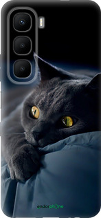 Силиконовый чехол 'Дымчатый кот' для Infinix Hot 60 5G / Hot 60i 4G изображение 2