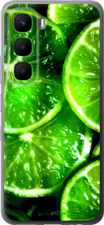 Силиконовый чехол Зелёные дольки лимона для Infinix Hot 60 5G / Hot 60i 4G - 852u-4114 изображение 