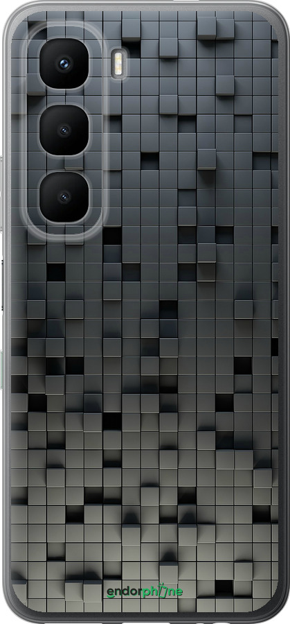 Силиконовый чехол Кубики для Infinix Hot 60 5G / Hot 60i 4G - 1061u-4114 изображение 