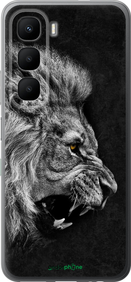 Силиконовый чехол Лев для Infinix Hot 60 5G / Hot 60i 4G - 1080u-4114 изображение 