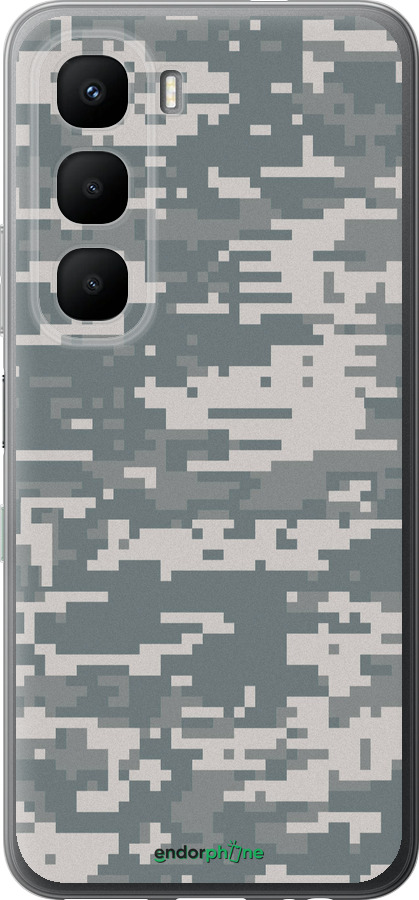 Силиконовый чехол Камуфляж для Infinix Hot 60 5G / Hot 60i 4G - 1085u-4114 изображение 