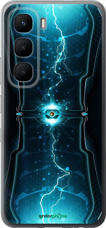 Силиконовый чехол Молнии в цилиндре для Infinix Hot 60 5G / Hot 60i 4G - 120u-4114 изображение 