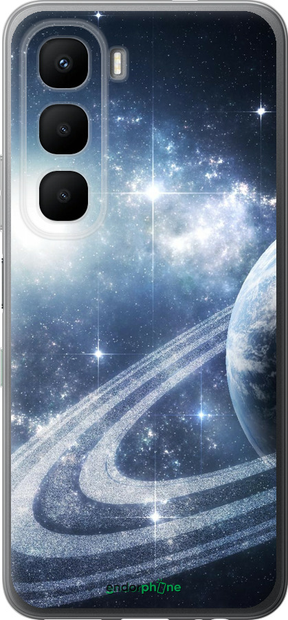 Силиконовый чехол Кольца Сатурна для Infinix Hot 60 5G / Hot 60i 4G - 173u-4114 изображение 