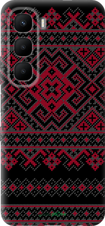 Силиконовый чехол Вышиванка 52 для Infinix Hot 60 5G / Hot 60i 4G - 1763u-4114 изображение 