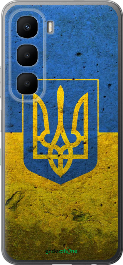 Силіконовий чехол Прапор і герб України 2 для Infinix Hot 60 5G / Hot 60i 4G - 378u-4114 изображение 