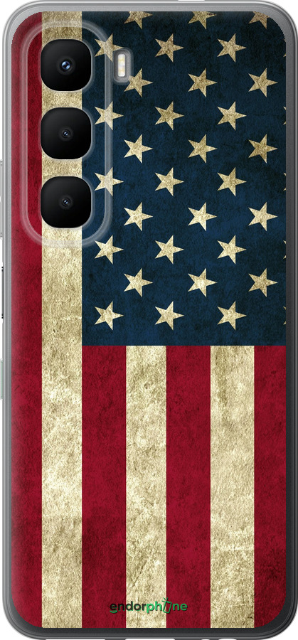 Силиконовый чехол Флаг США для Infinix Hot 60 5G / Hot 60i 4G - 395u-4114 изображение 
