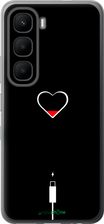 Силиконовый чехол Подзарядка сердца для Infinix Hot 60 5G / Hot 60i 4G - 4274u-4114 изображение 