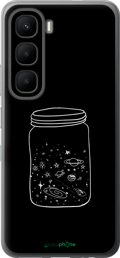 Силиконовый чехол Космос в банке для Infinix Hot 60 5G / Hot 60i 4G - 4297u-4114 изображение 