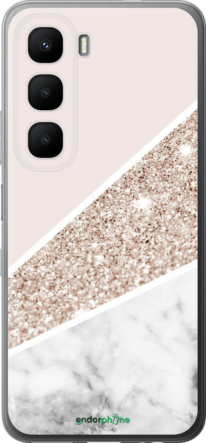 Силіконовий чехол Пастельний мармур для Infinix Hot 60 5G / Hot 60i 4G - 4342u-4114 изображение 