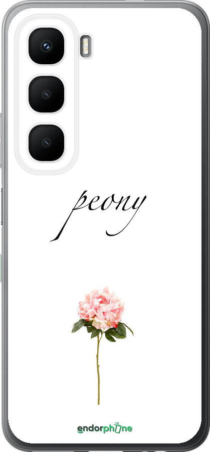 Силиконовый чехол Пион для Infinix Hot 60 5G / Hot 60i 4G - 4366u-4114 изображение 