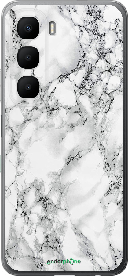 Силиконовый чехол Мрамор белый для Infinix Hot 60 5G / Hot 60i 4G - 4480u-4114 изображение 