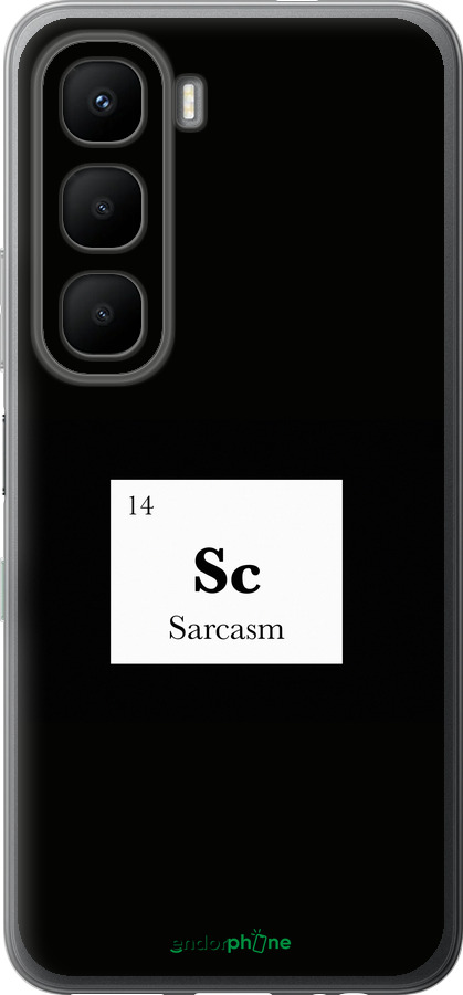 Силиконовый чехол Сарказм для Infinix Hot 60 5G / Hot 60i 4G - 4501u-4114 изображение 