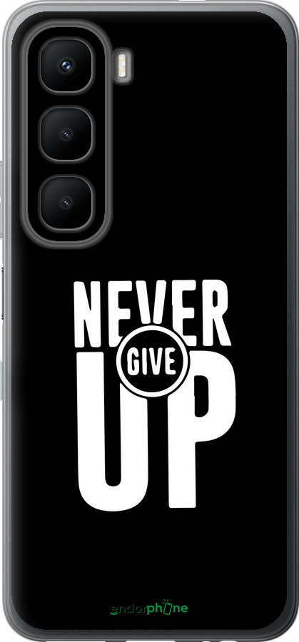 Силиконовый чехол Никогда не сдавайся для Infinix Hot 60 5G / Hot 60i 4G - 4572u-4114 изображение 