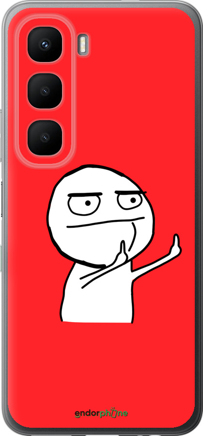 Силиконовый чехол Мем для Infinix Hot 60 5G / Hot 60i 4G - 4578u-4114 изображение 