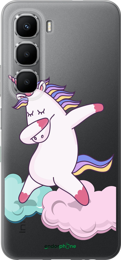 Силиконовый чехол Единорог для Infinix Hot 60 5G / Hot 60i 4G - 4702u-4114 изображение 