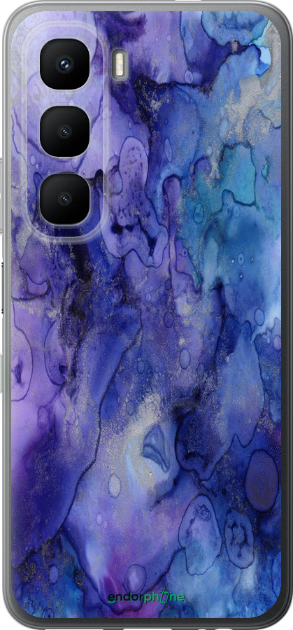 Силиконовый чехол Мрамор 7 для Infinix Hot 60 5G / Hot 60i 4G - 4802u-4114 изображение 