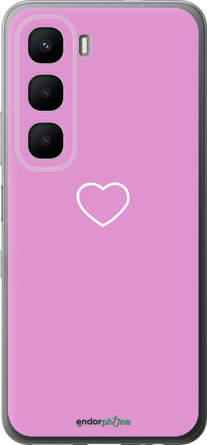 Силиконовый чехол Сердце 2 для Infinix Hot 60 5G / Hot 60i 4G - 4863u-4114 изображение 