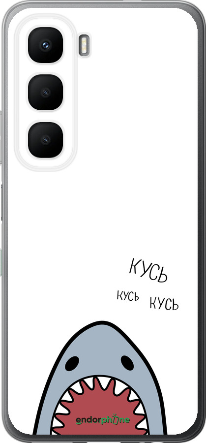 Силиконовый чехол Акула для Infinix Hot 60 5G / Hot 60i 4G - 4870u-4114 изображение 